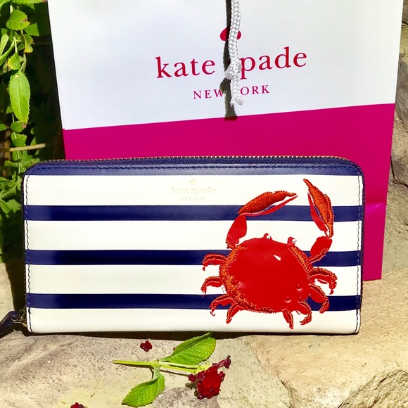 kate spade Handbags - Kate Spade Zip Around Large Leather Wallet